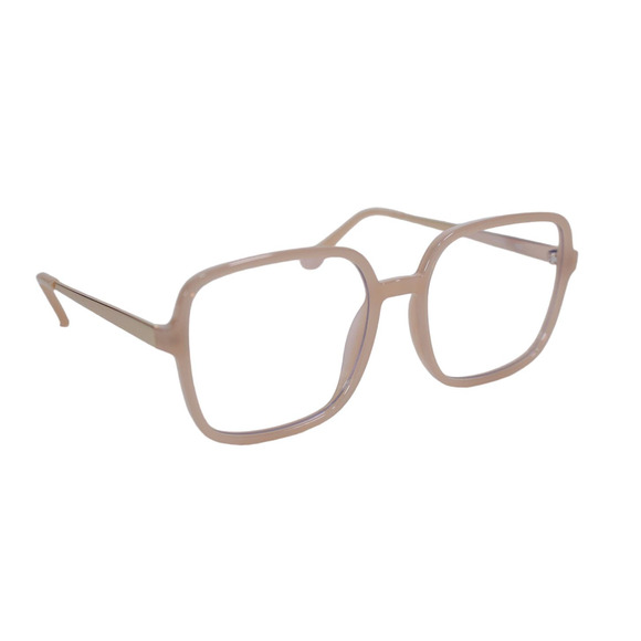 Quay Australia 9 TO 5 Square Blue Light Glasses - Peach/Clear Blue Light - NWT - Picture 3 of 9